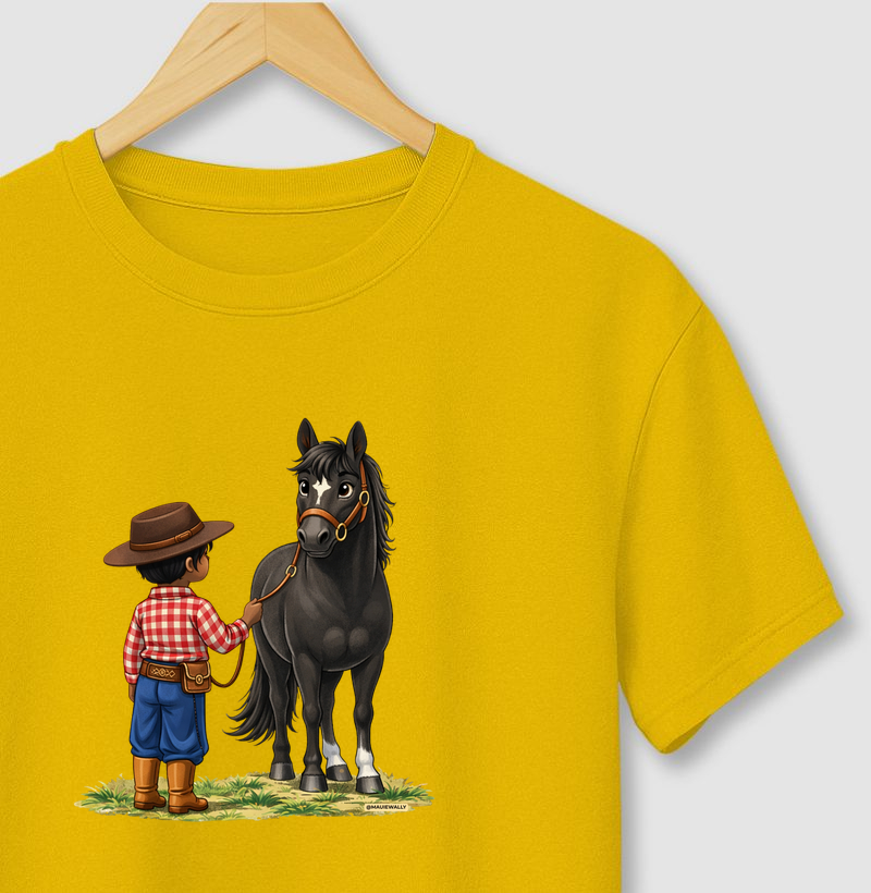 Menino Moreno e Cavalo 1