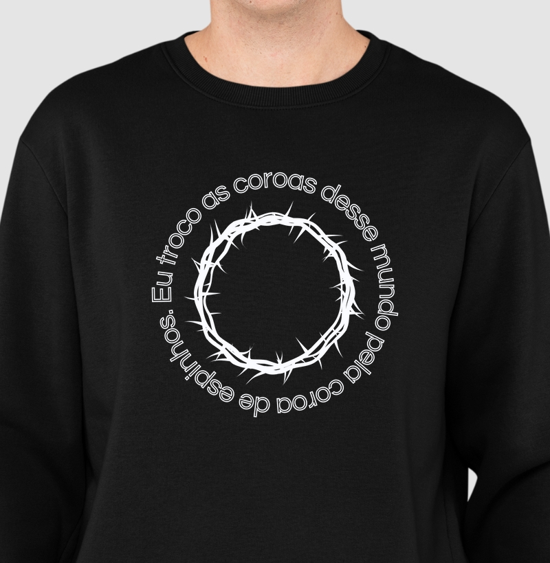 Moletom Adulto sem gorro "Coroa"
