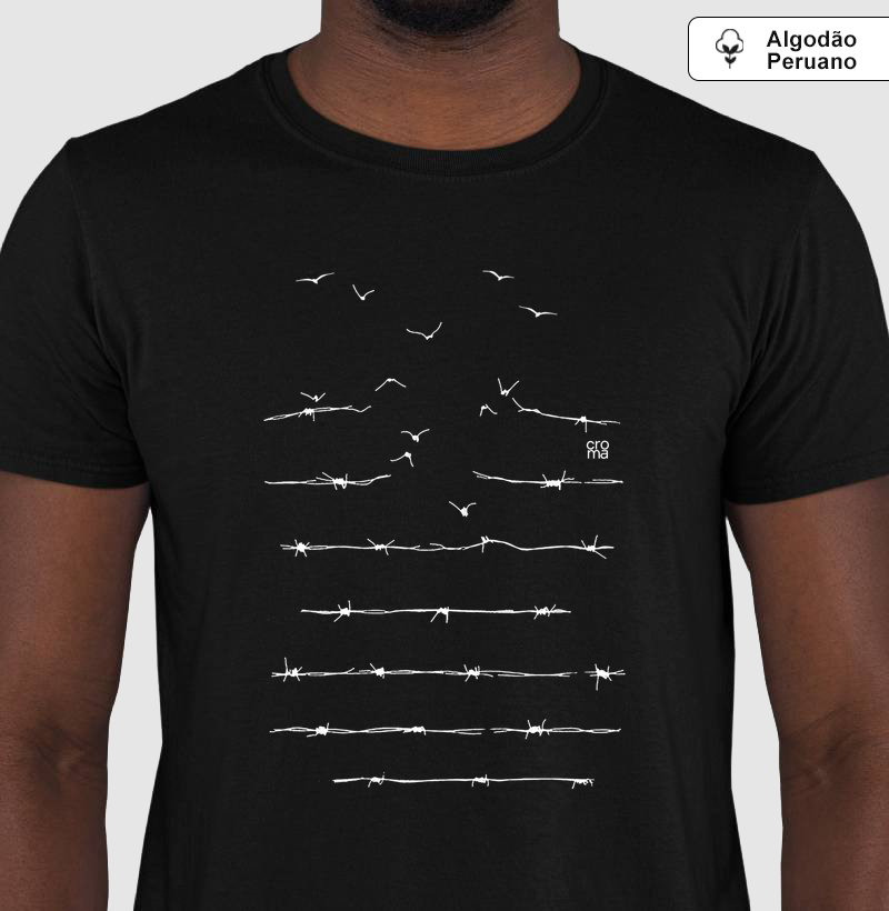 Camiseta Regular Algodão Peruano Arame Farpado