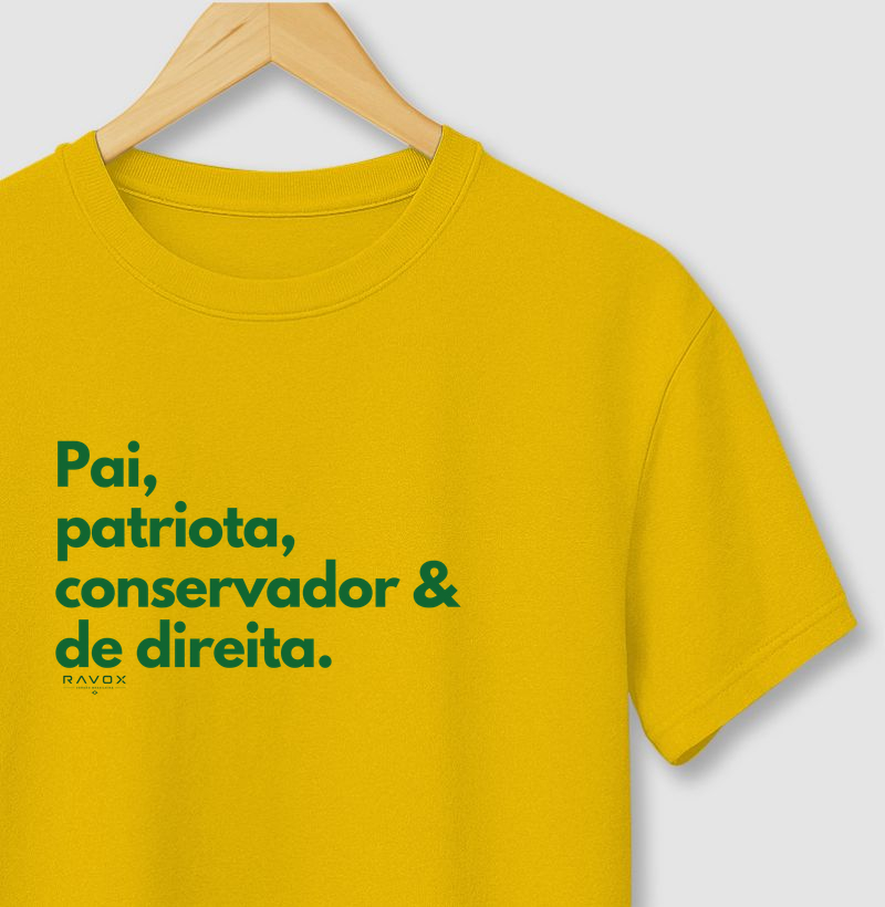 Pai, patriota, conservador e de direita.