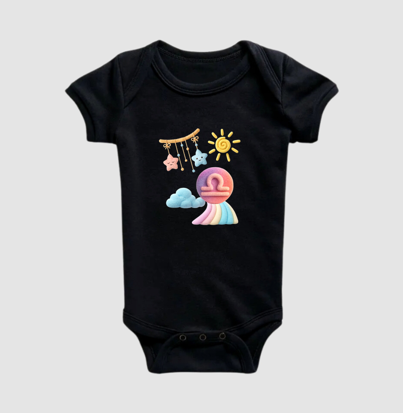 Body Bebê Libra – Arco-Íris da Harmonia