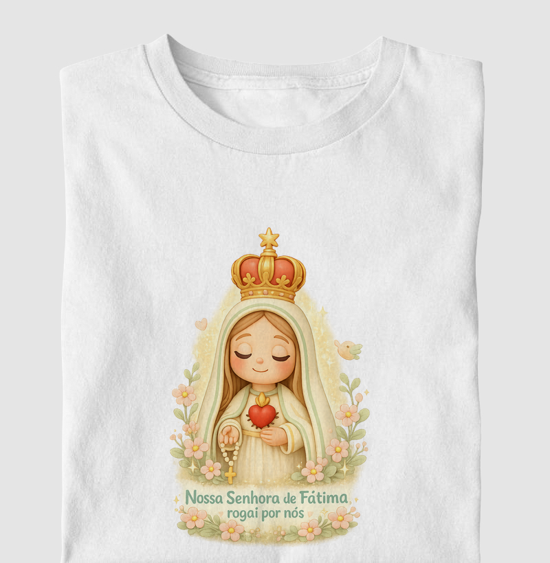 Camiseta Infantil Nossa Senhora de Fátima
