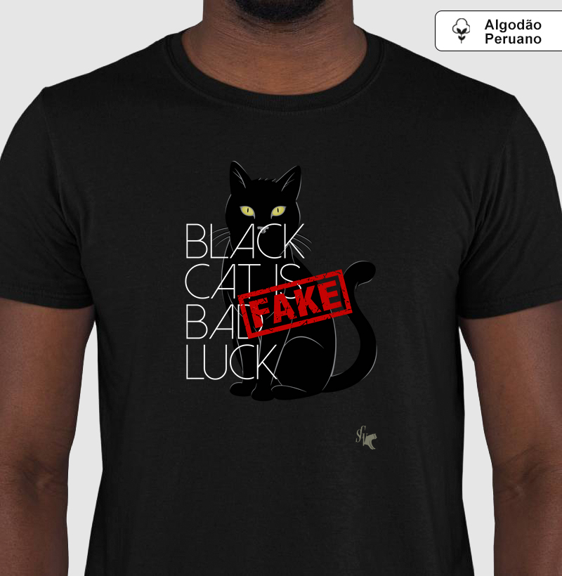 BLACK CAT IS BAD LUCK-FAKE