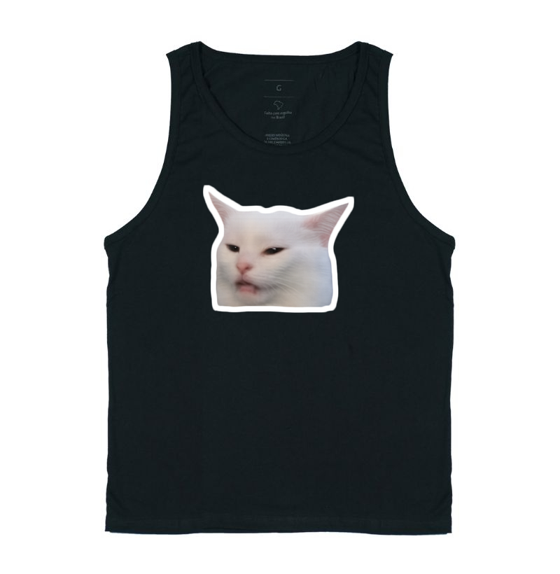 Camiseta Gato Meme Smudge