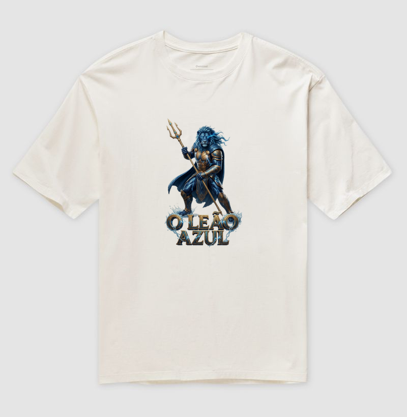 Camiseta Oversized Remo - Leão Azul
