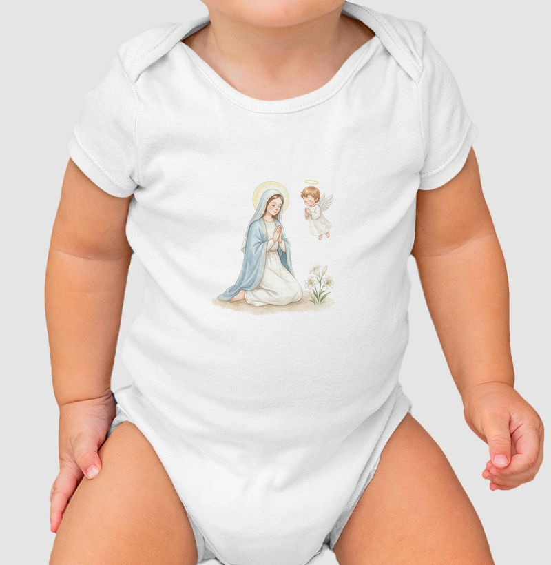 Body Infantil Maria e o anjo