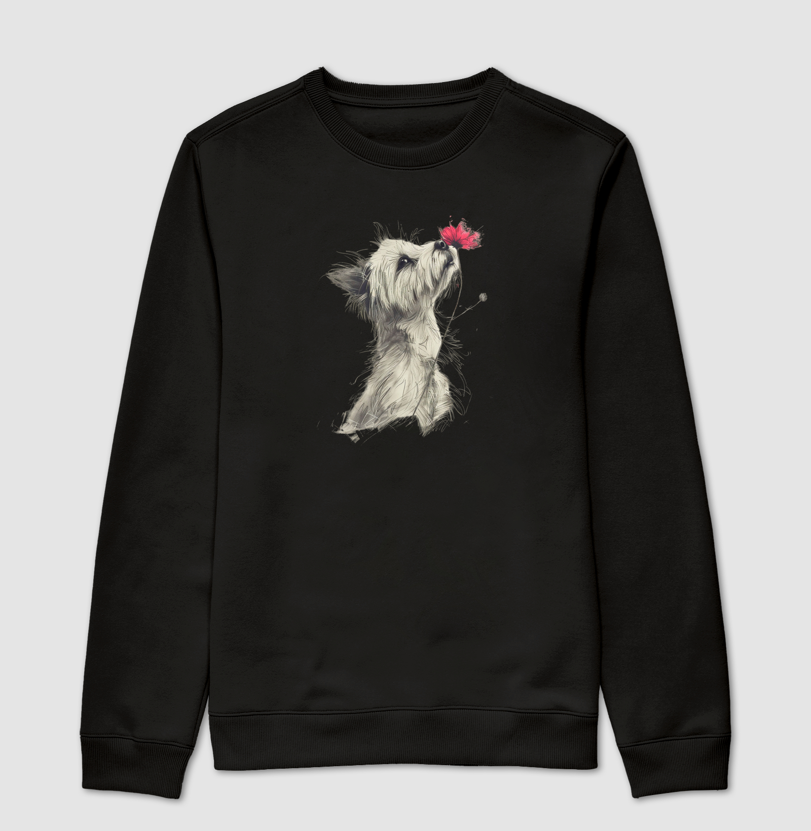 Romantique Westie Moletom Careca