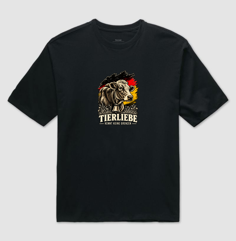 Tierliebe kennt keine Grenzen - Camiseta Oversized