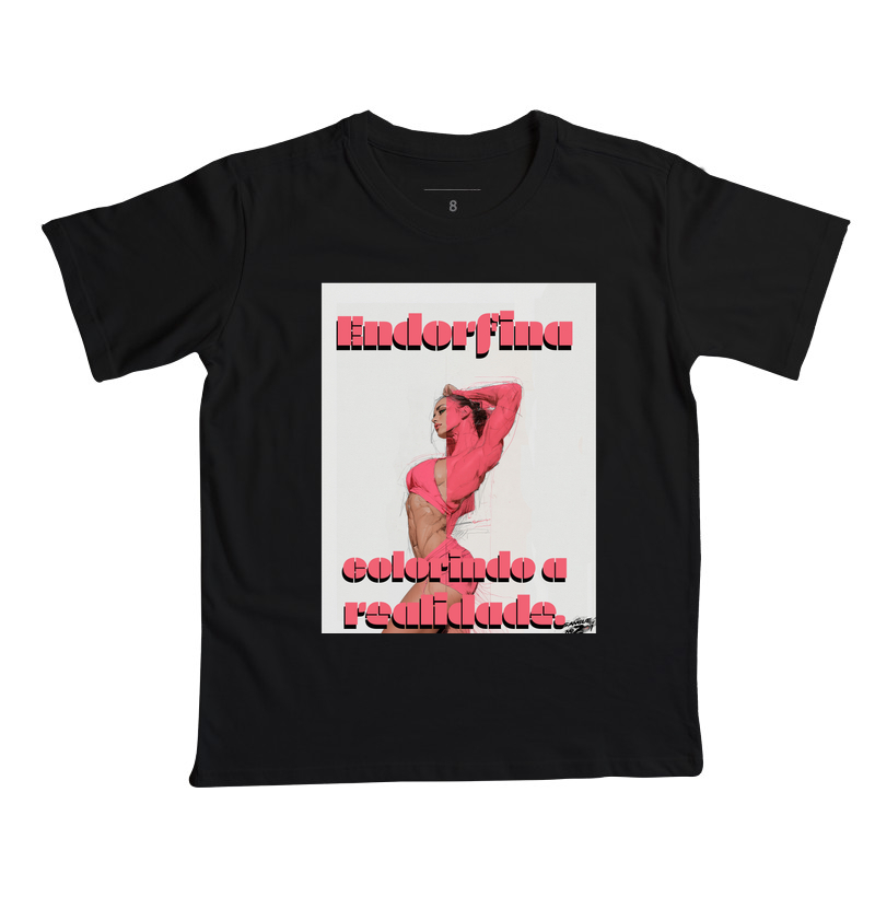 "Endorfina colorindo a realidade" 02 - Camiseta Infantil