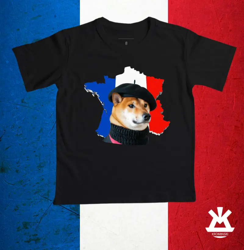 1005 Mini Camiseta Shiba Inu Francês