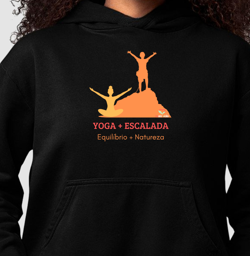 YOGA + ESCALADA - Hoodie Moletom 