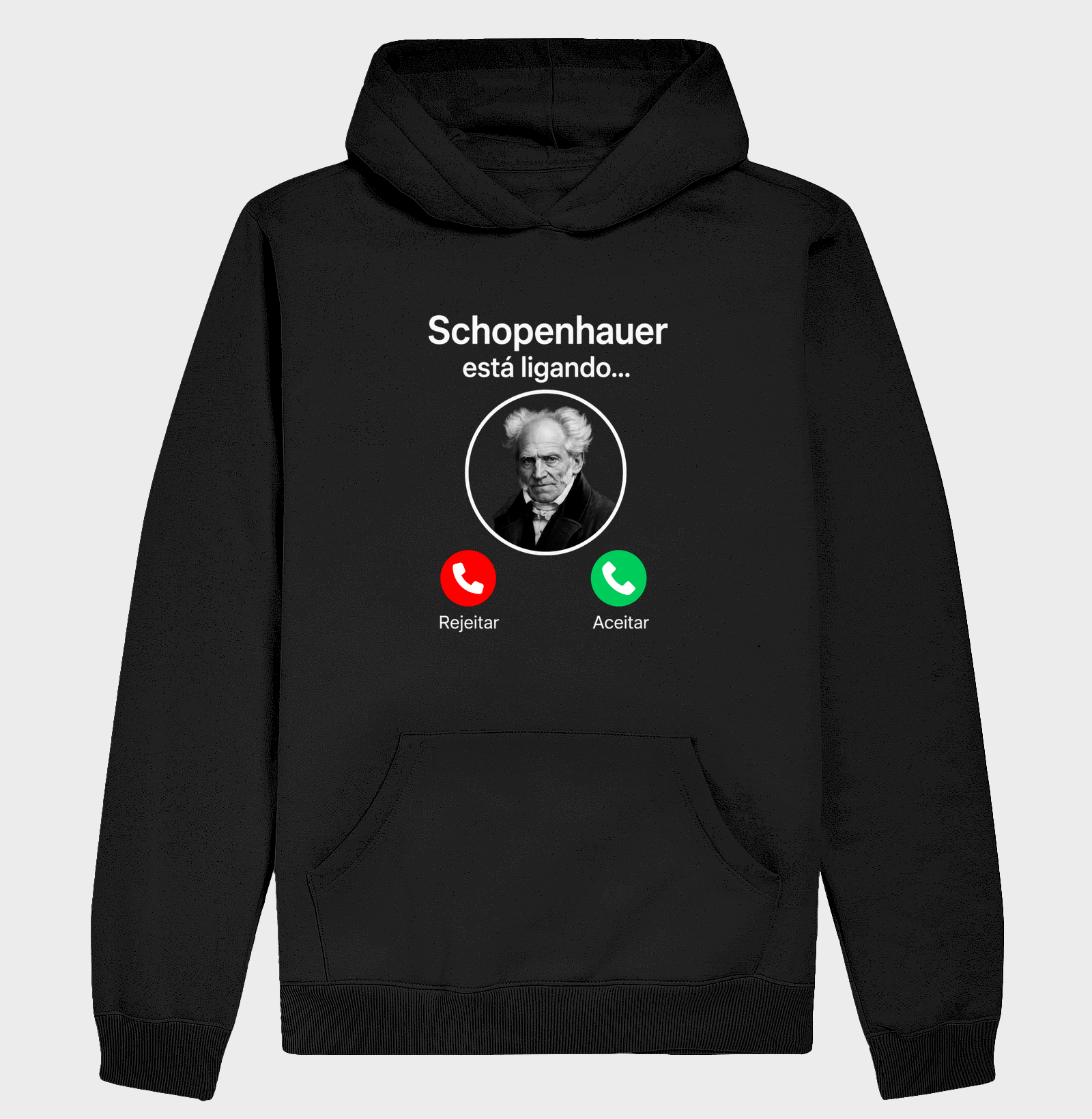 Camiseta de Filosofia Schopenhauer Está Ligando