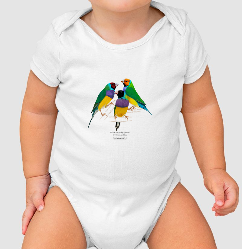 Love Friends - Diamante-de-Gould - Body Infantil