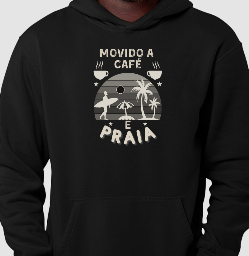 Moletom Movido a Café e Praia
