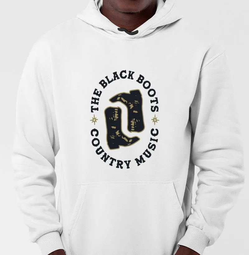 Moleton Branco - Black Boots Country Music