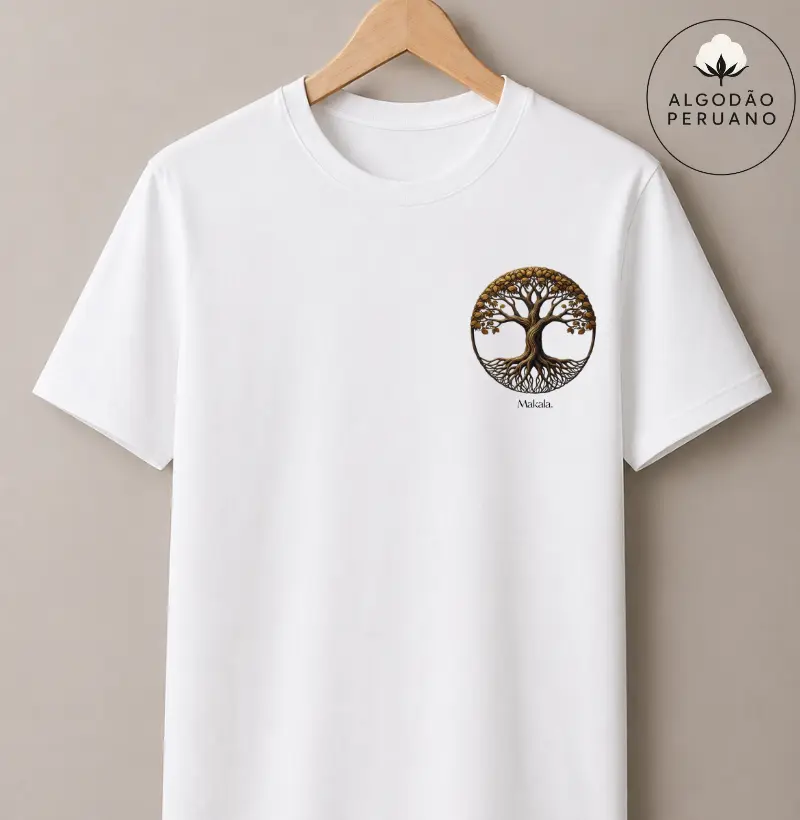 Camiseta Algodão Peruano Árvore - Coleção Raízes 