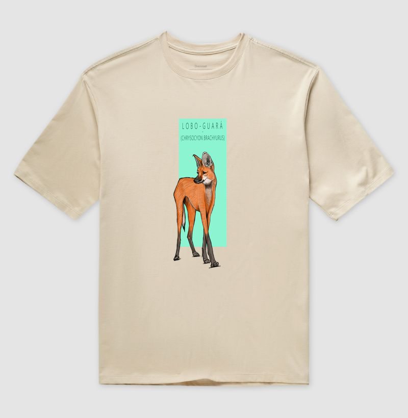 Camiseta Oversized Lobo-guará - Camiseta Oversized