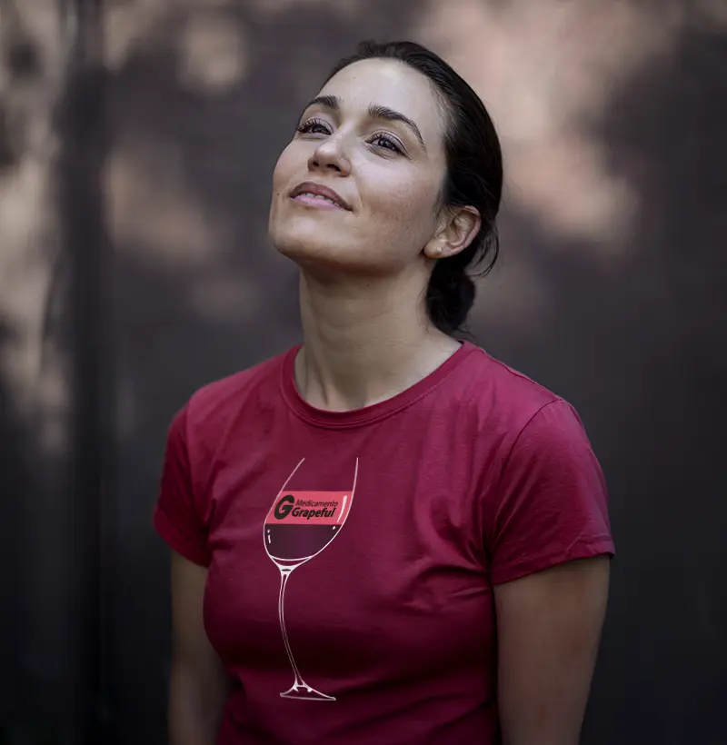 Camiseta Medicamento Grapeful Rosa