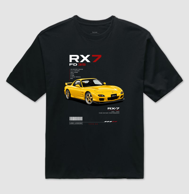 Camiseta oversized RX7