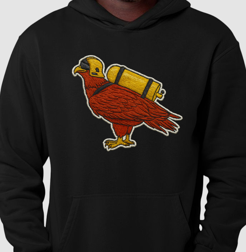 Fiel Efeito Bordado Grande