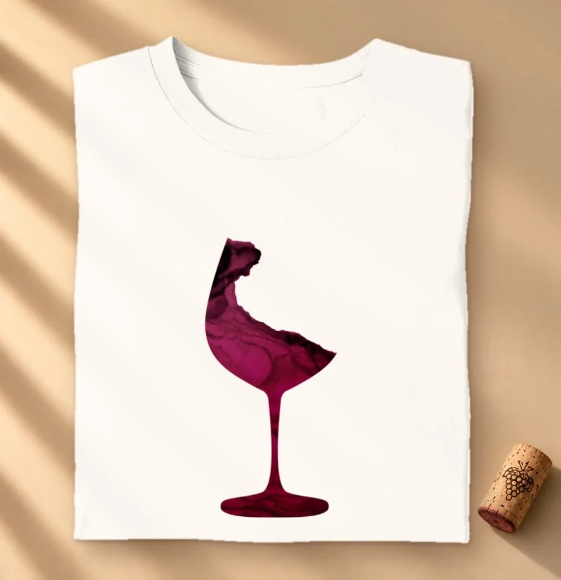 Camiseta Vinho Abstrata