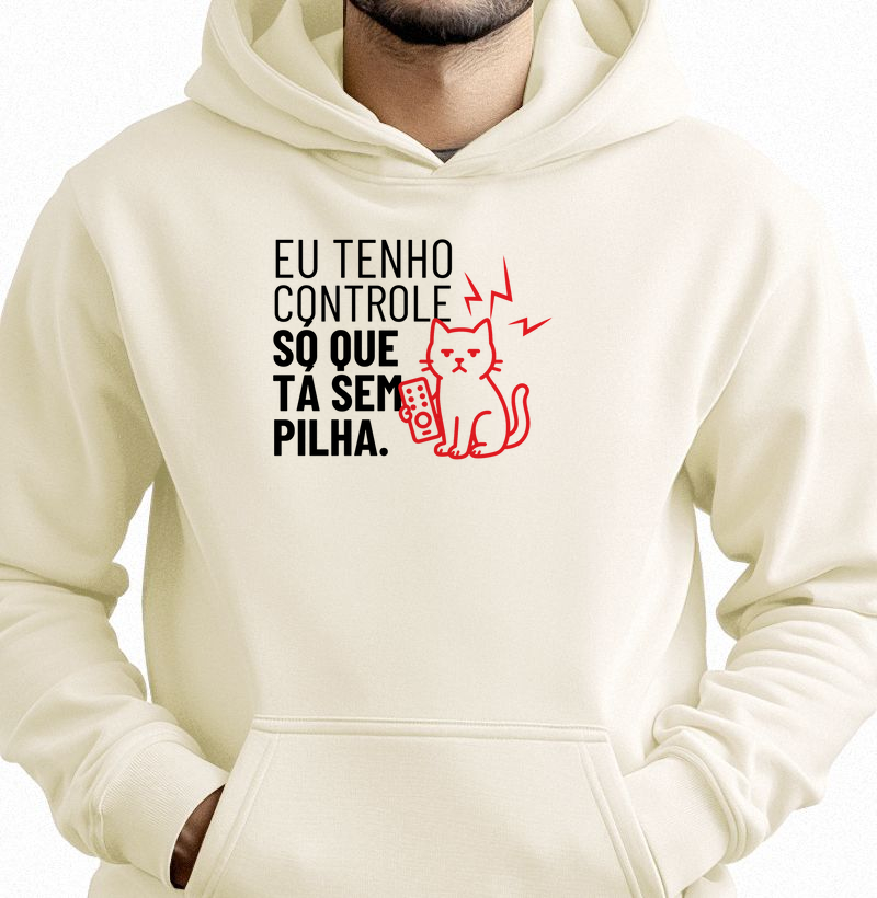 Eu tenho controle, só que tá sem pilha