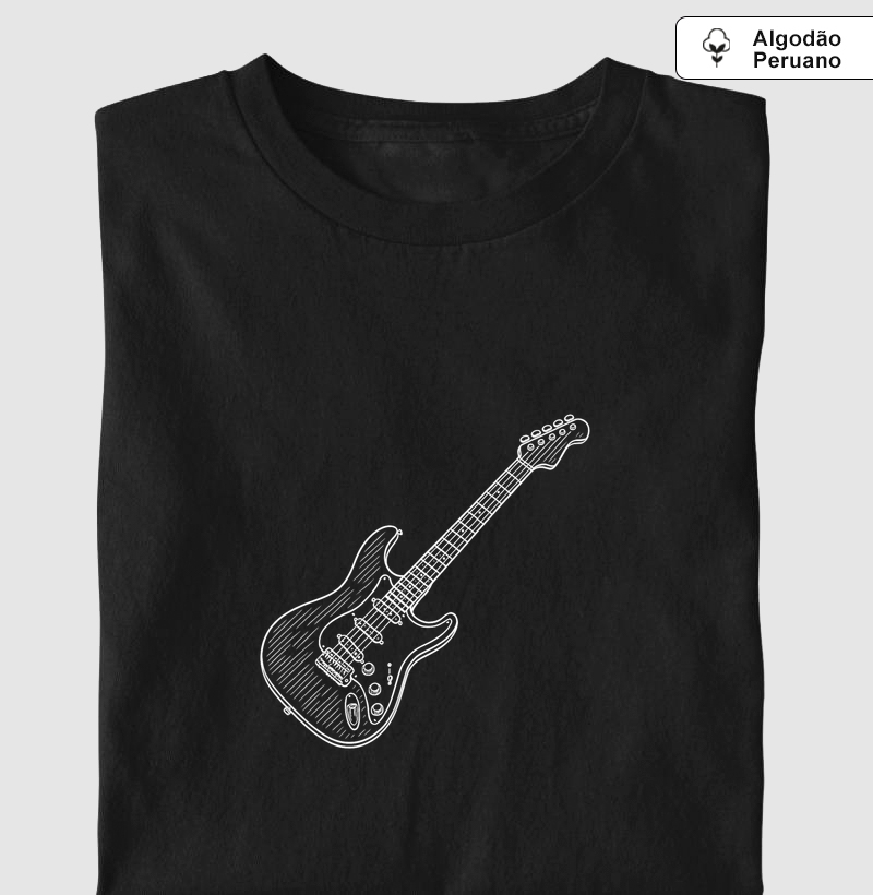 GUITARRA - Camiseta Algodão Peruano