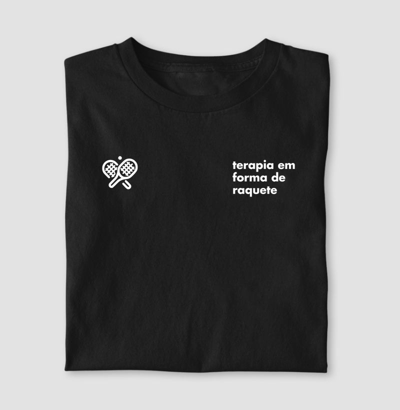 Camiseta Terapia em Forma de Raquete
