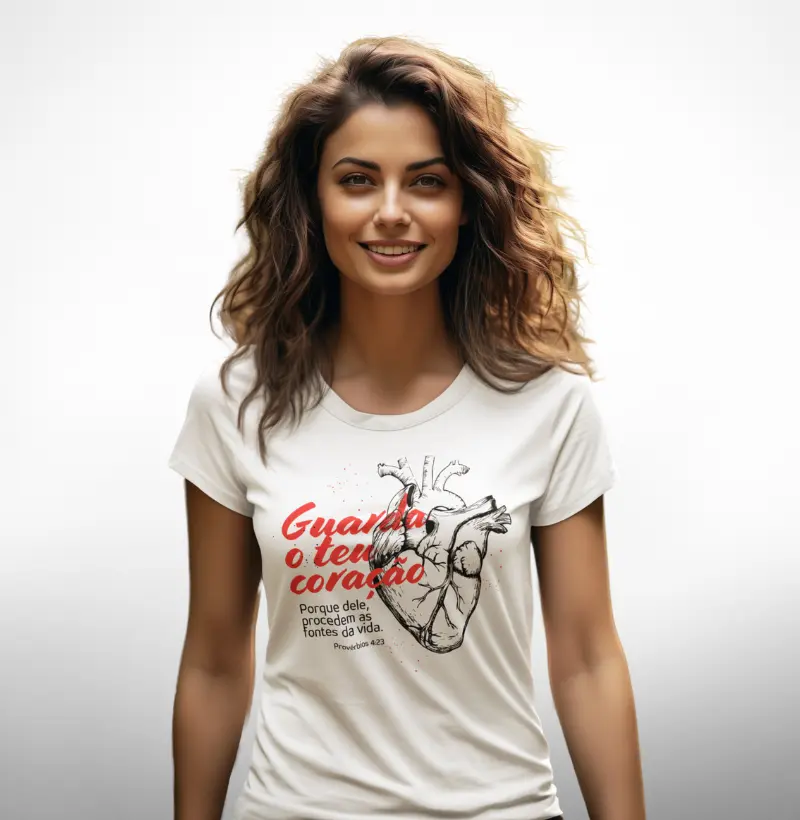 Camiseta Unissex Guarda o Coração