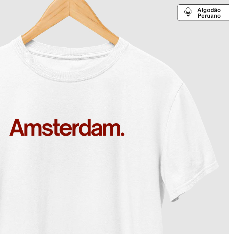 Camiseta Algodão Peruano Amsterdam