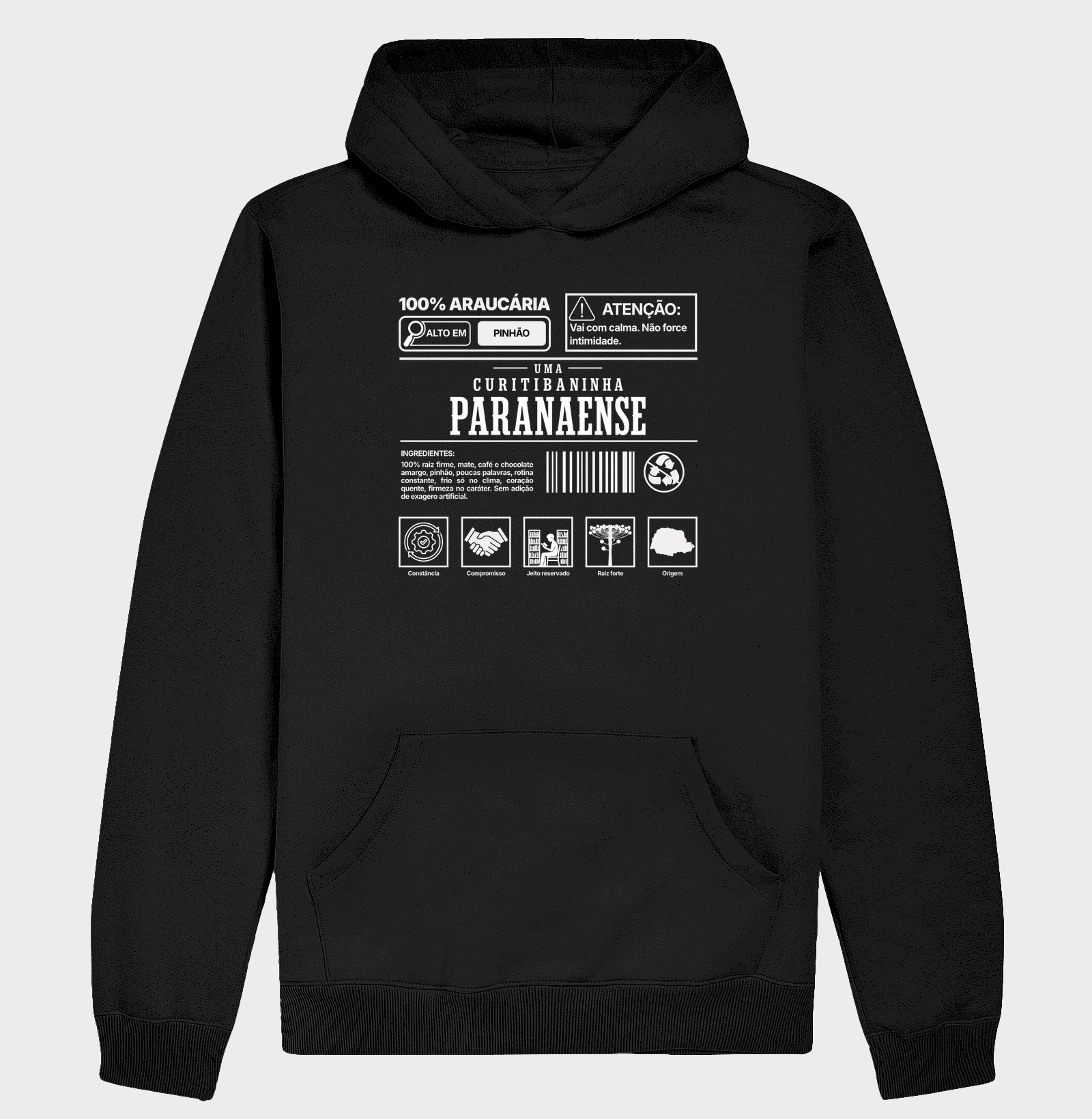 Curitibaninha Paranaense | Essencia PR - Hoodie Moletom