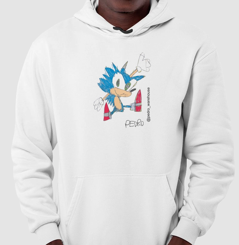 MOLETOM CAPUZ - OURIÇO SÔNICO