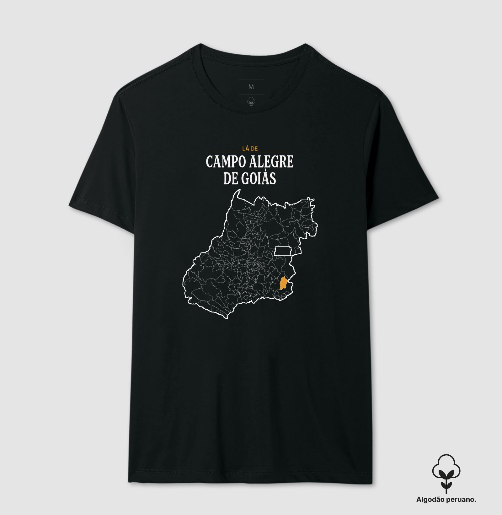 Campo Alegre de Goiás | Território GO - Camiseta Algodão Peruano