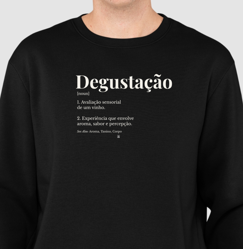 Moletom Degustação — Wine Dictionary
