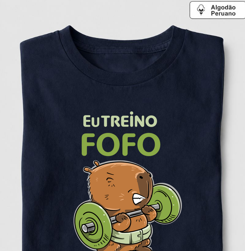 Capivara Eu treino fofo