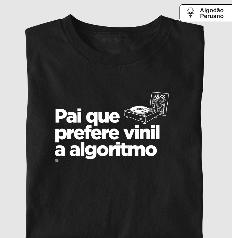 Pai que prefere vinil a algoritmo. (Jazz)
