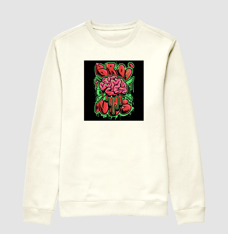 Moletom "Brain Drip" - Edição Street Art