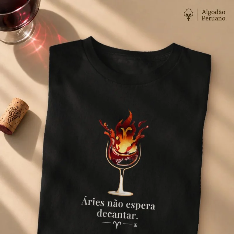 Camiseta Áries não espera Decantar