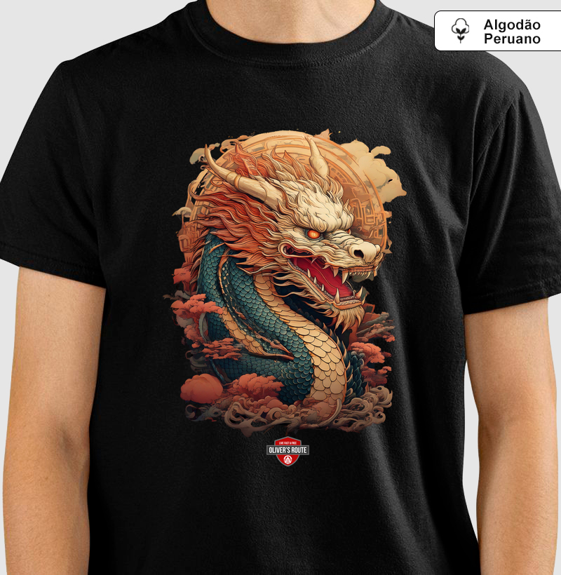 Dragão 2 - Camiseta Algodão Peruano