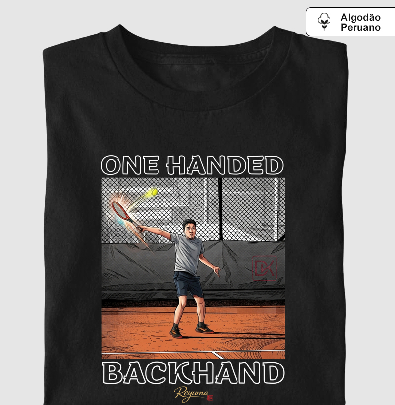 Camiseta Masculina de Algodão Peruano Tênis "A técnica clássica elevada ao estado de arte"