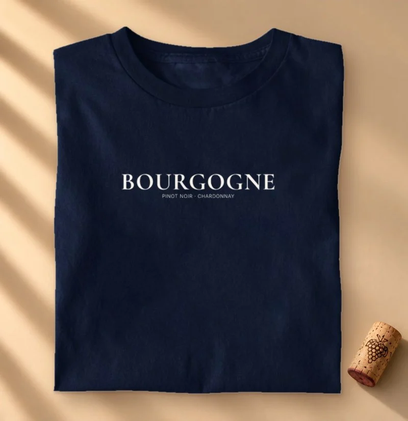 Camiseta Vinho - Borgonha – Pinot Noir e Chardonnay - Camiseta