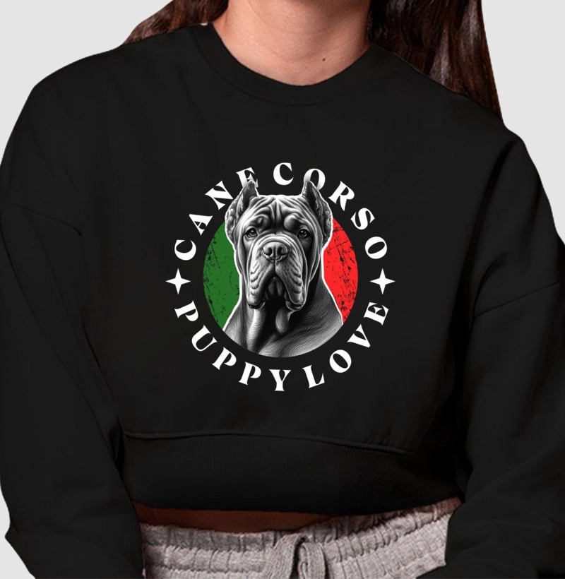 Moletom Cropped Cane Corso Puppy Love
