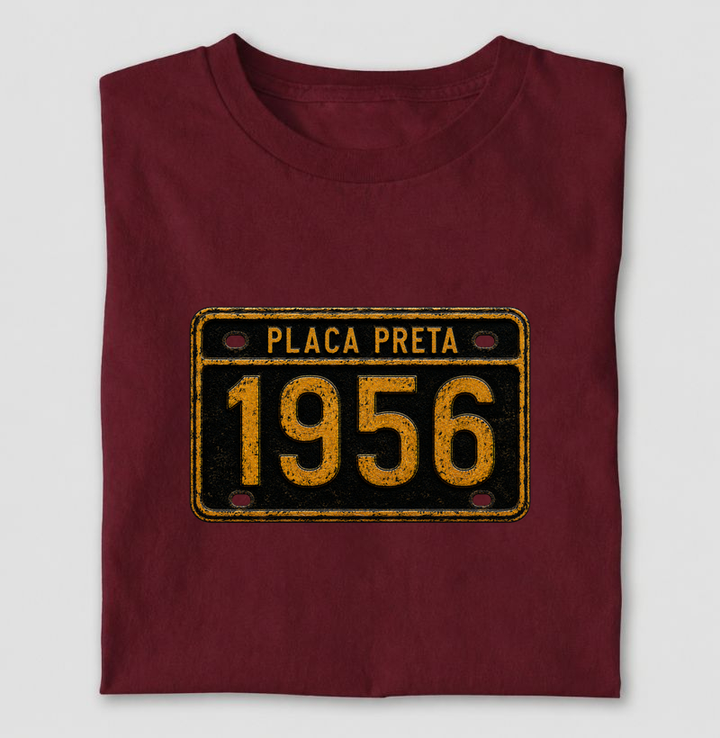 Camiseta Placa Preta 19566