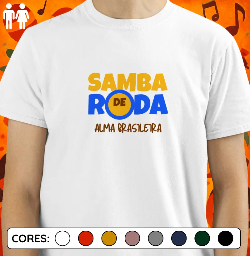 Samba de Roda, Alma Brasileira - amarelo, azul e marrom