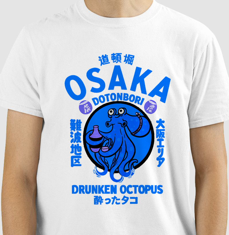 Arte Japonesa Osaka Octopus Blue 