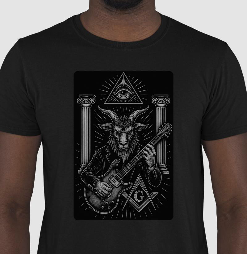 Camiseta Rock and Roll and Maçonaria - Mr. GADU 2