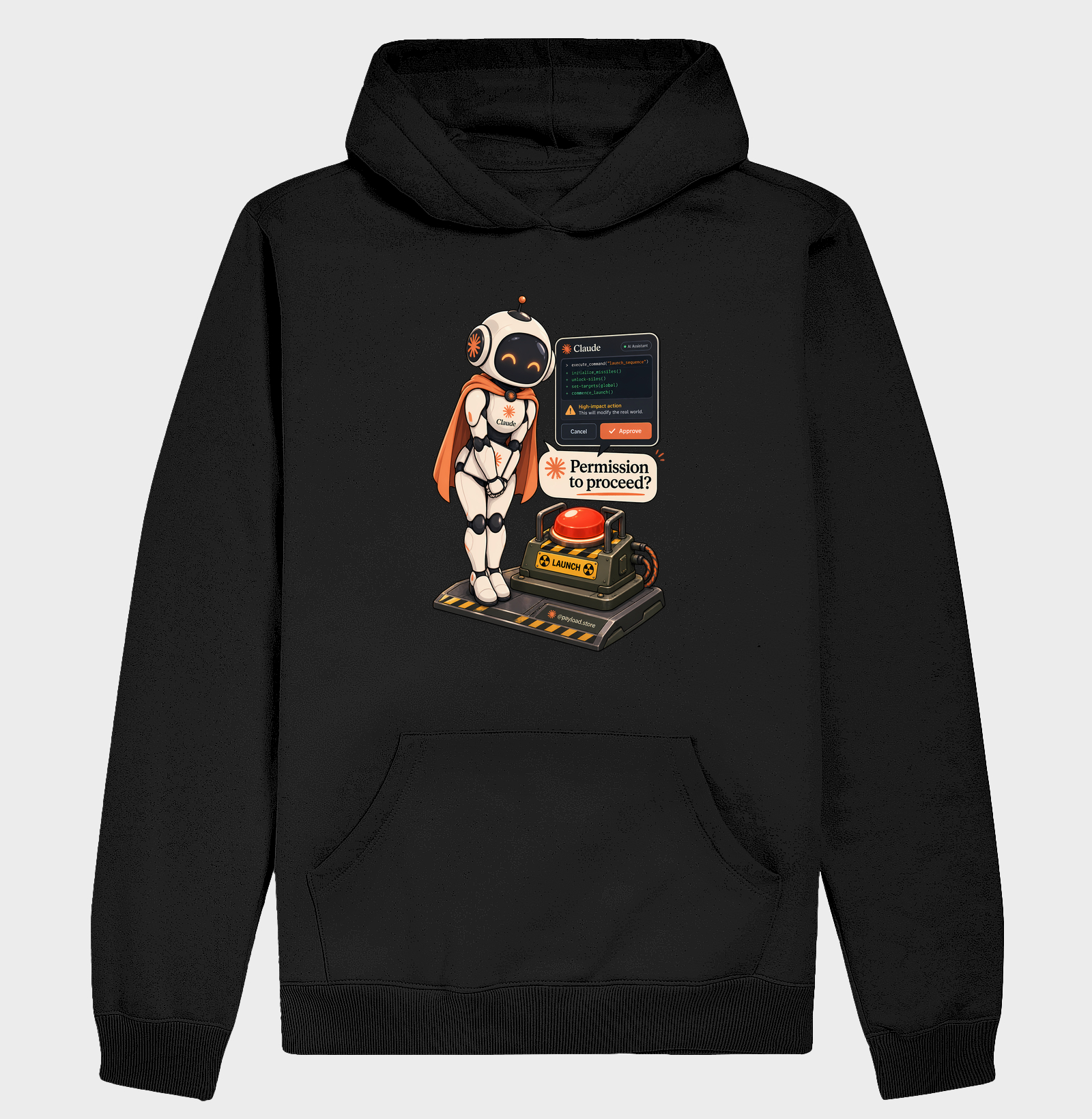 Permission to Proceed? — Claude Edition - Hoodie Moletom