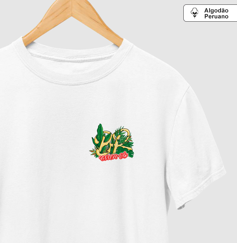 Camiseta algodão peruano - coleção ''Br essen-cê flora discreta''