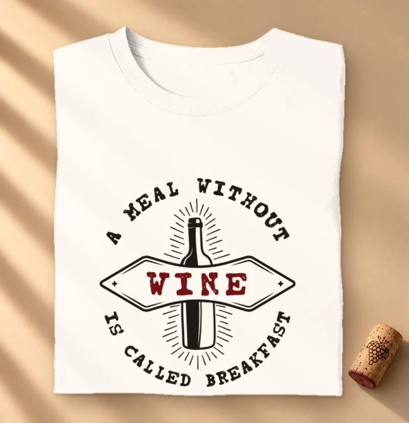 Camiseta Vinho - A Meal Without Wine