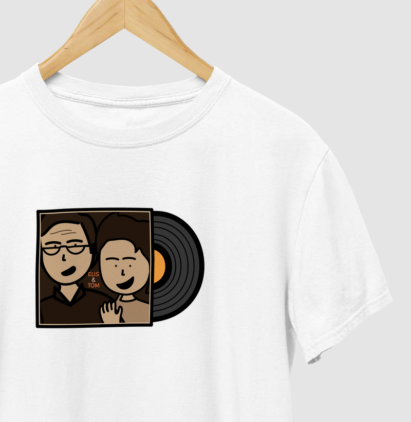 Camiseta Inspiração Tom Jobim - Elis & Tom